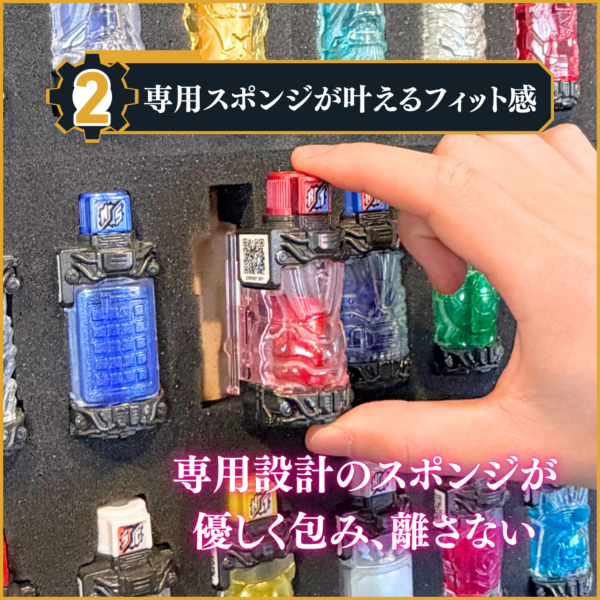 フルボトルケース販売決定！フルボトルを収納できる専用木製コレクションケース！特撮ボックスで限定販売！仮面ライダービルドに登場するフルボトル専用設計。　パンドラボックスをイメージして60本を完璧に収納