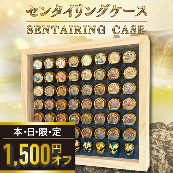 【第3位】センタイリングケース(56個収納/壁掛け)
